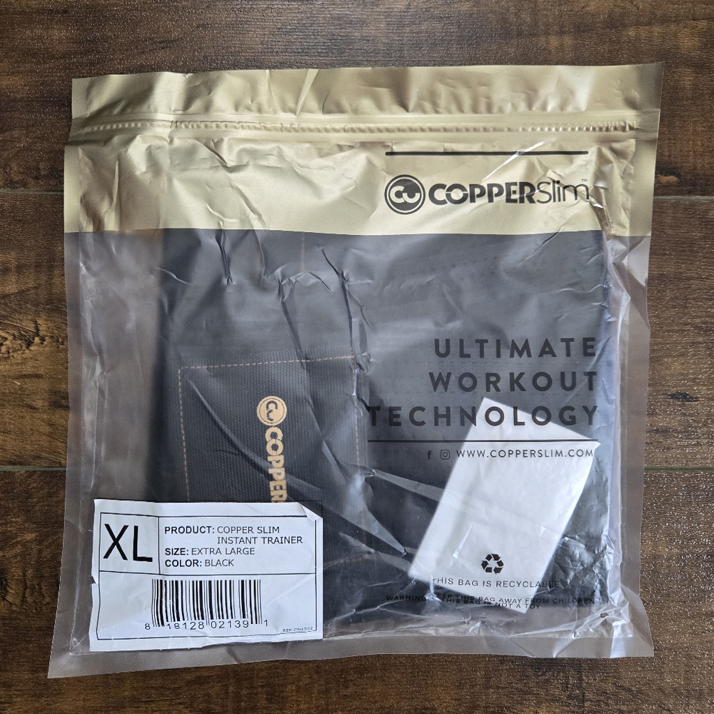 Copper Slim Instant Waist Trainer Size XL NWT